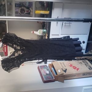 Black Lace Mini Dress